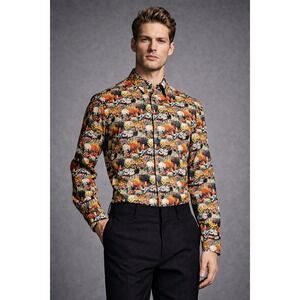 Paul Smith Shirt Vintage Seed Packet Archival Print 50th Anniversary Sz 16 $399